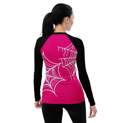 Spider-Gwen Webs (Pink) Women's Rash Guard