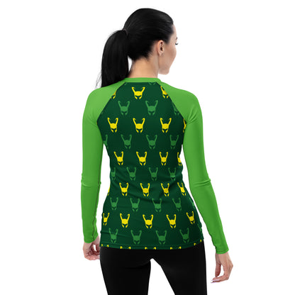 Loki Helmet (Dark Green) Women's Rash Guard