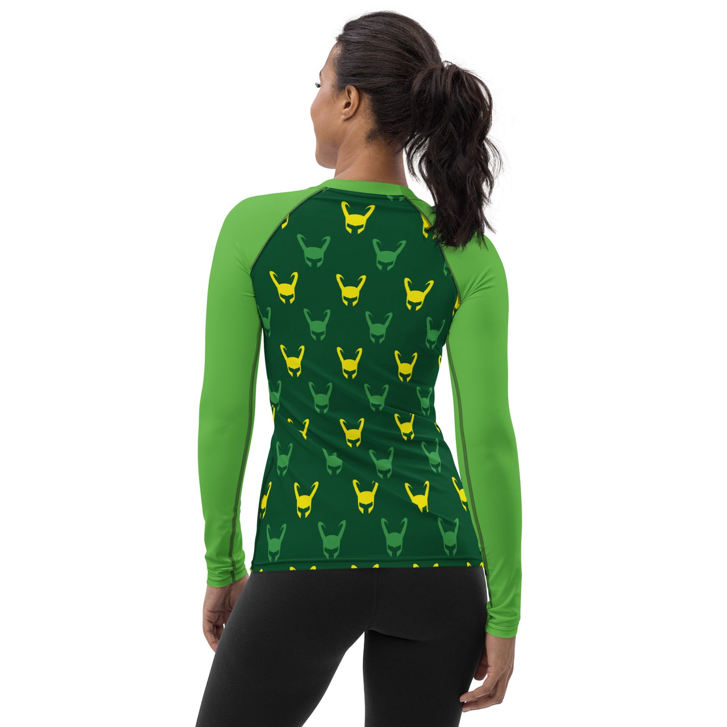 Loki Helmet (Dark Green) Women's Rash Guard