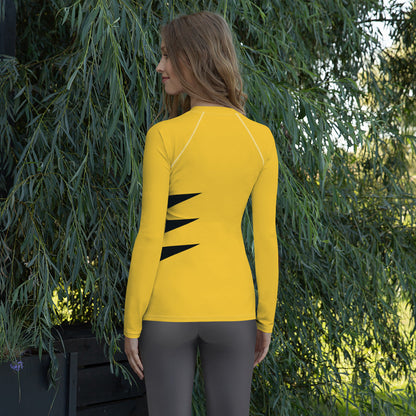 Wolverine (Yellow and Black) Women's Rash Guard