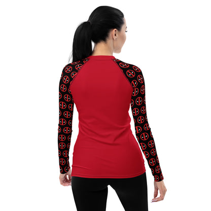 Deadpool Sleeves Women's Rash Guard