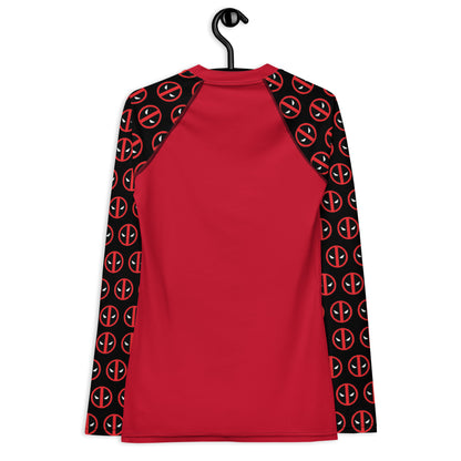 Deadpool Sleeves Women's Rash Guard