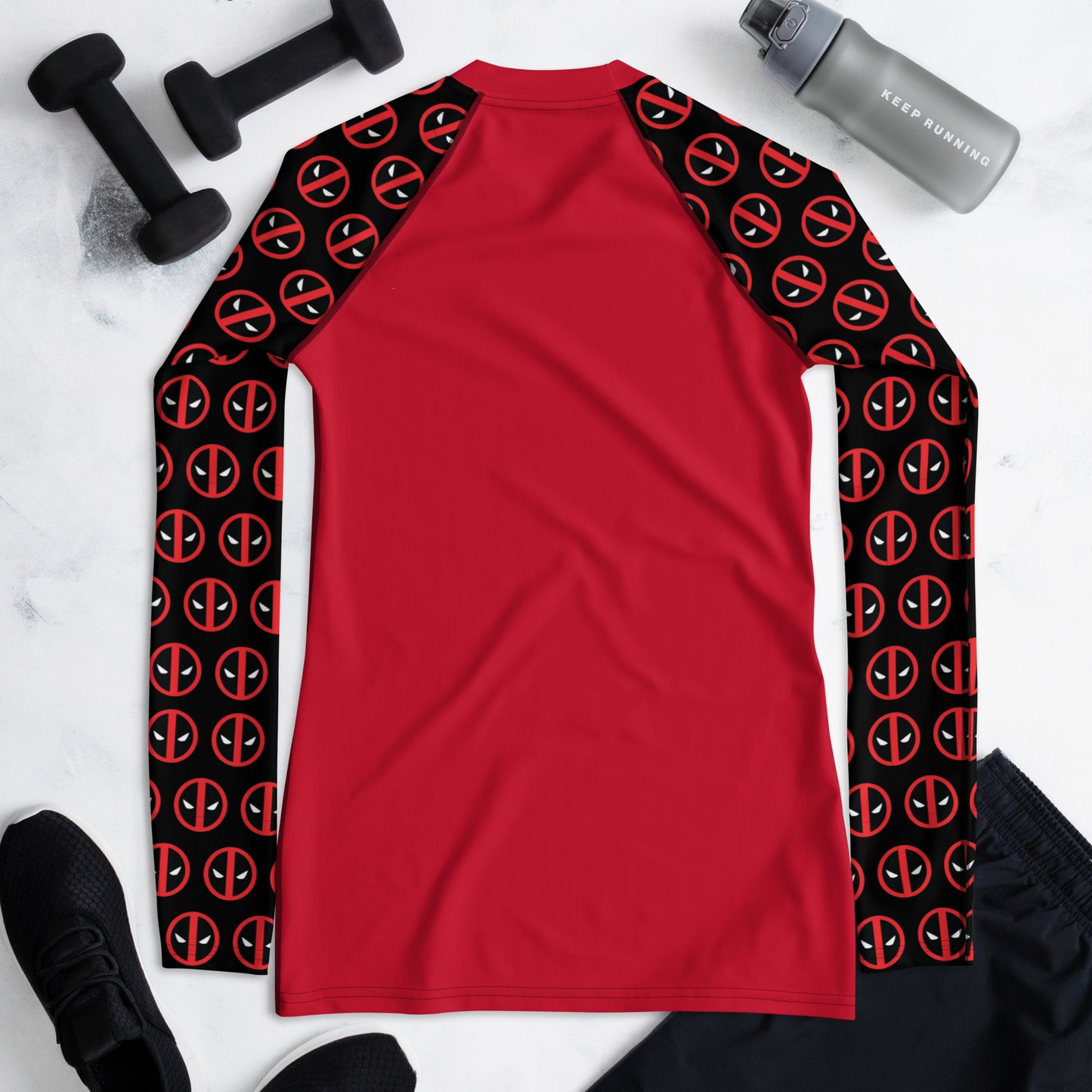 Deadpool Sleeves Women's Rash Guard