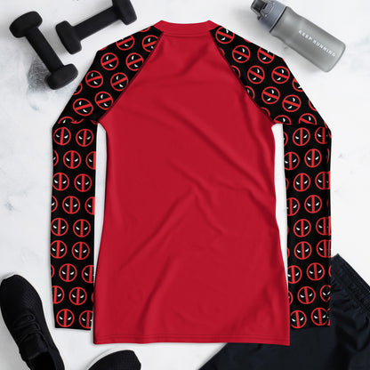 Deadpool Sleeves Women's Rash Guard