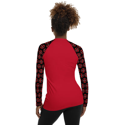 Deadpool Sleeves Women's Rash Guard