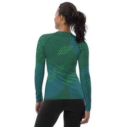 Mermaid Scales Women's Rash Guard