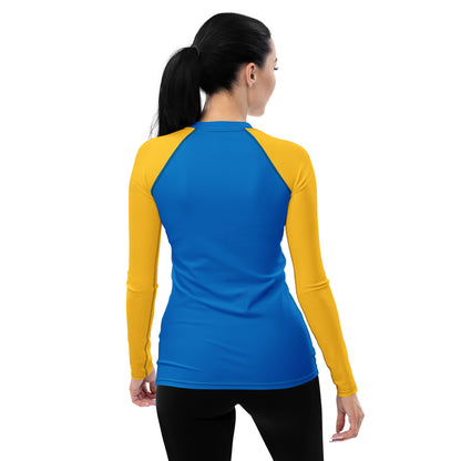 Xavier's School "Blue and Gold" Women's Rash Guard