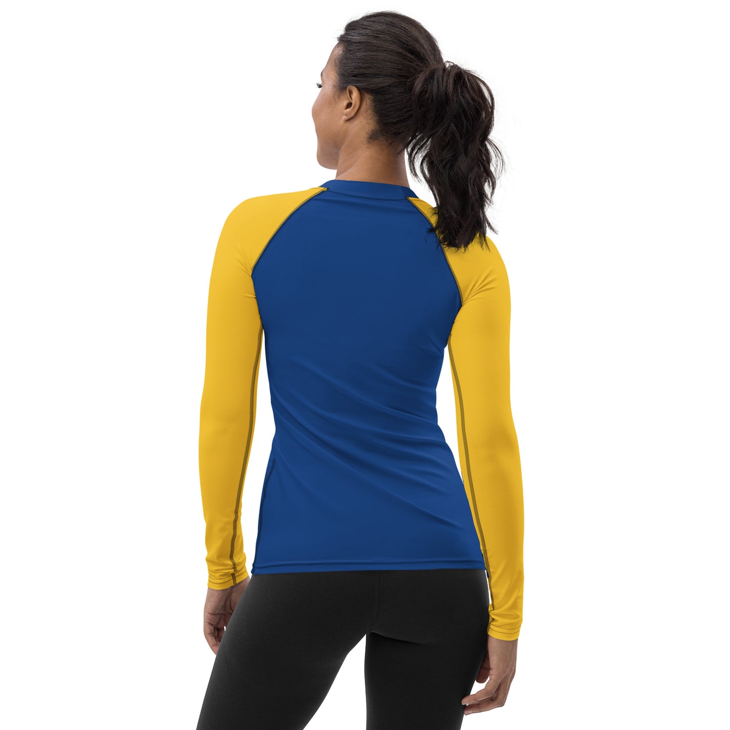 Xavier's School "Blue and Gold" (Dark) Women's Rash Guard