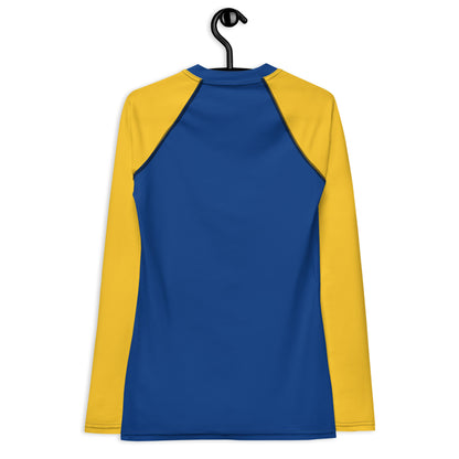 Xavier's School "Blue and Gold" (Dark) Women's Rash Guard