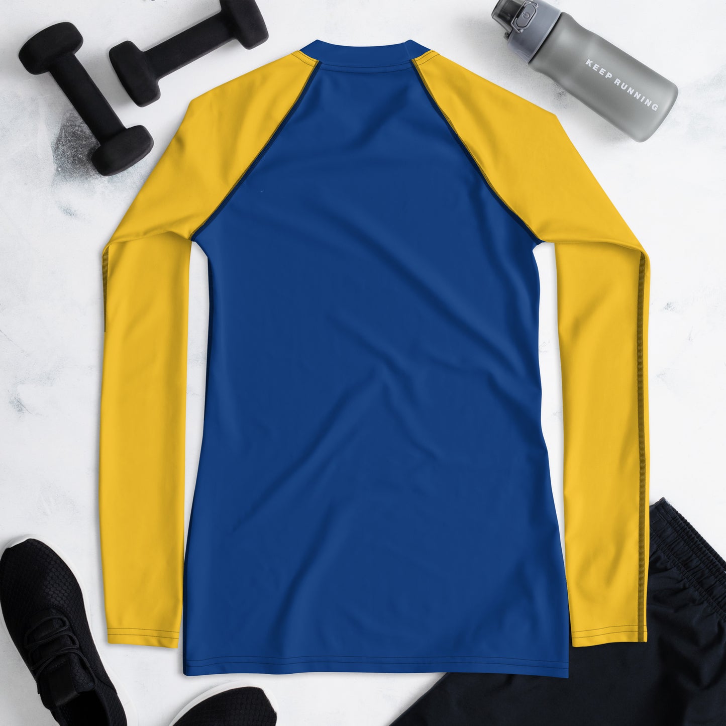 Xavier's School "Blue and Gold" (Dark) Women's Rash Guard