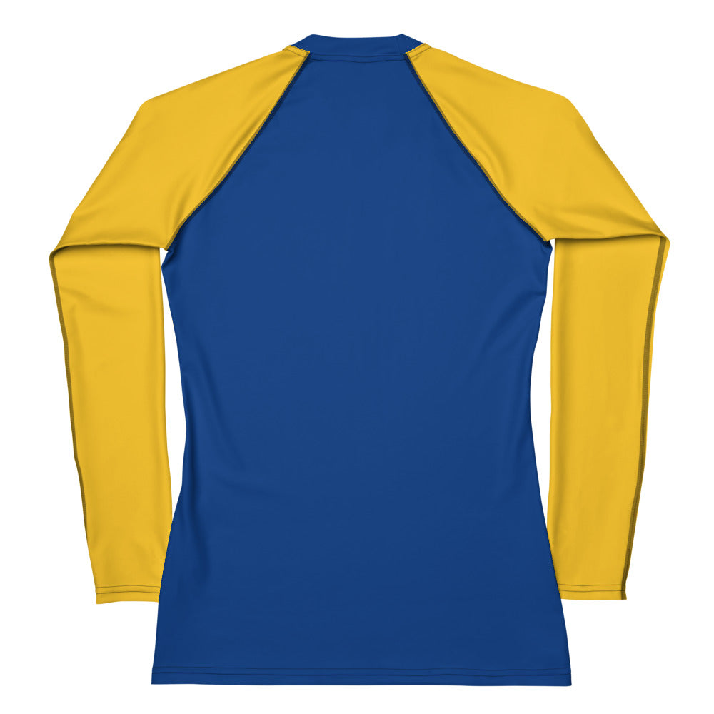 Xavier's School "Blue and Gold" (Dark) Women's Rash Guard