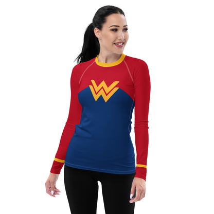 Diana Prince 1990's Women's Rash Guard