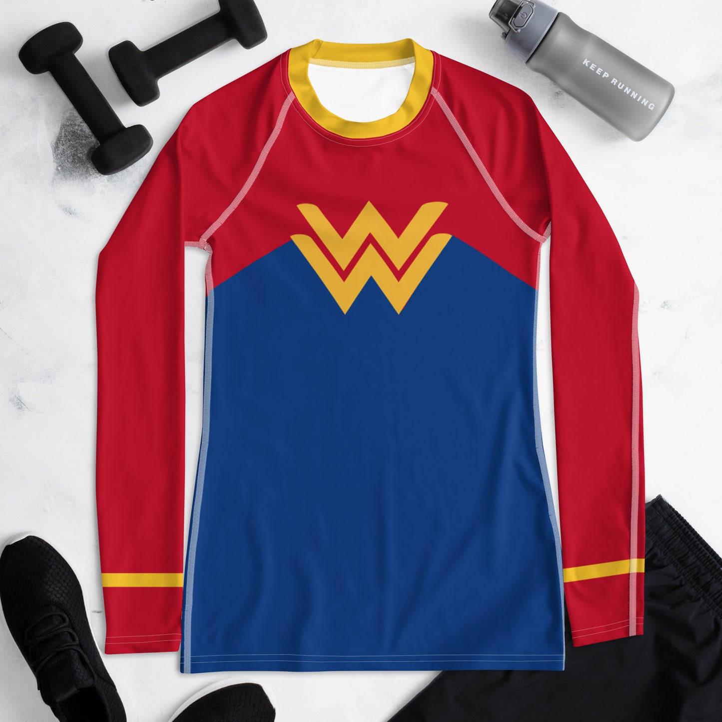 Diana Prince 1990's Women's Rash Guard