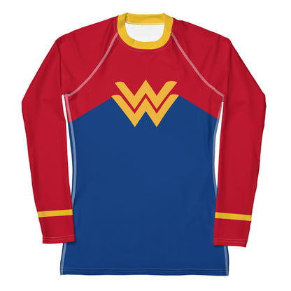 Diana Prince 1990's Women's Rash Guard