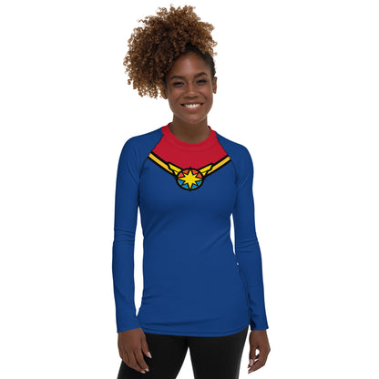 Captain Carol Danvers Women's Rash Guard