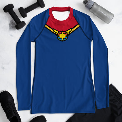 Captain Carol Danvers Women's Rash Guard