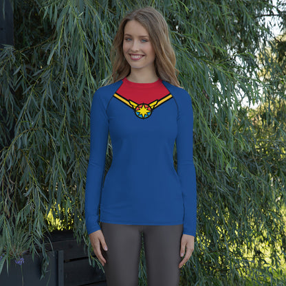 Captain Carol Danvers Women's Rash Guard