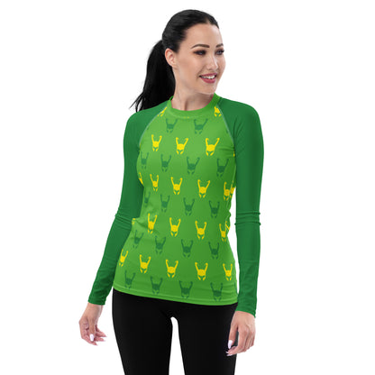 Loki Helmet (Green) Women's Rash Guard