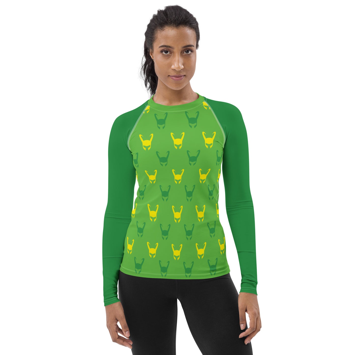 Loki Helmet (Green) Women's Rash Guard