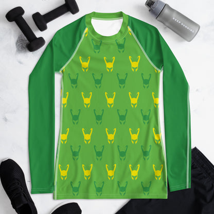 Loki Helmet (Green) Women's Rash Guard