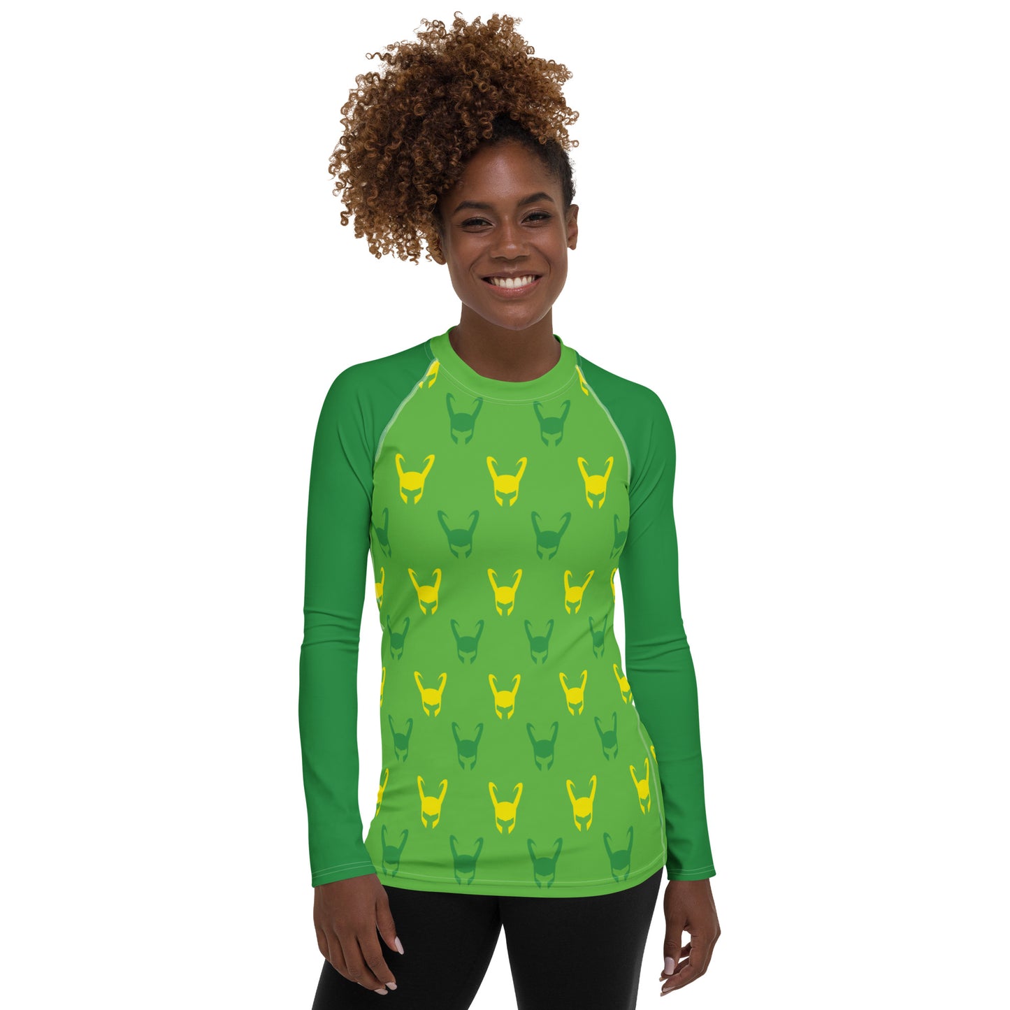 Loki Helmet (Green) Women's Rash Guard