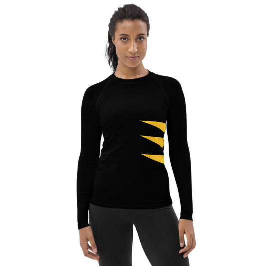 Wolverine (Black and Yellow) Women's Rash Guard