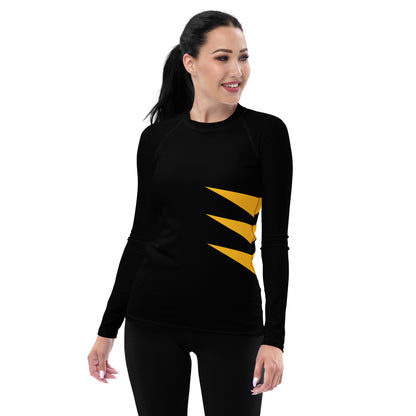 Wolverine (Black and Yellow) Women's Rash Guard