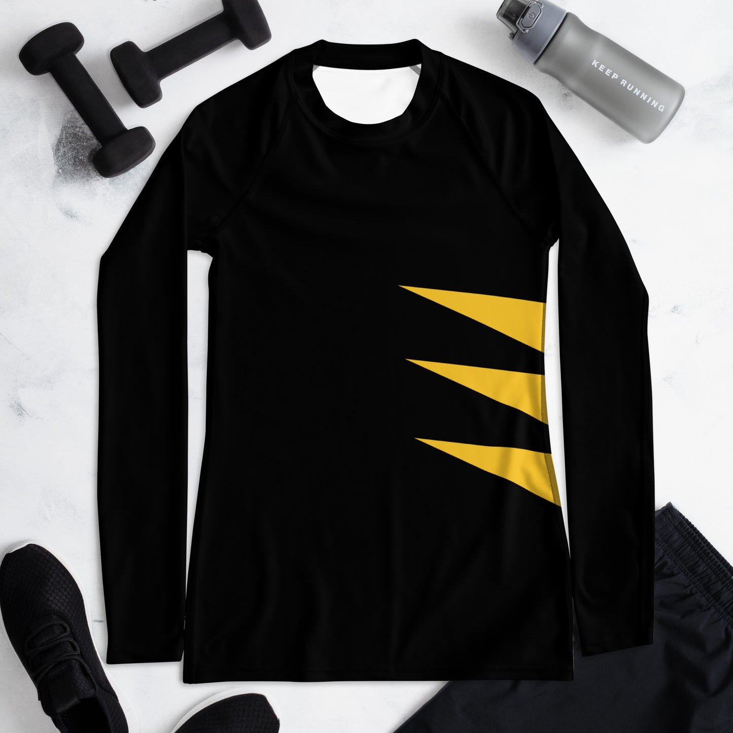 Wolverine (Black and Yellow) Women's Rash Guard