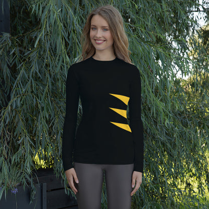 Wolverine (Black and Yellow) Women's Rash Guard