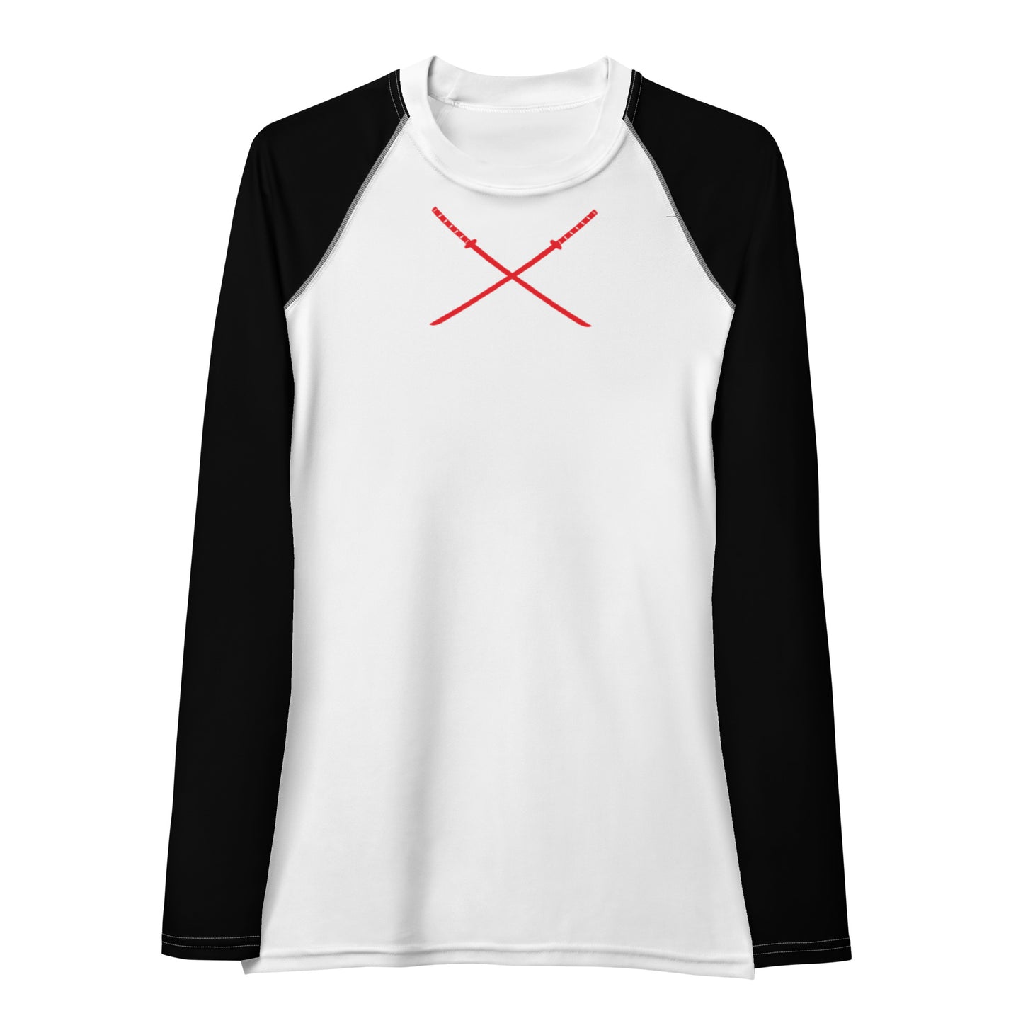 Deadpool Katanas (White) Women's Rash Guard