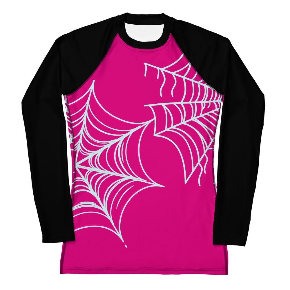 Spider-Gwen Webs (Pink) Women's Rash Guard