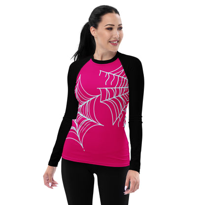 Spider-Gwen Webs (Pink) Women's Rash Guard