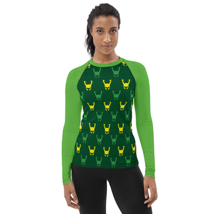 Loki Helmet (Dark Green) Women's Rash Guard