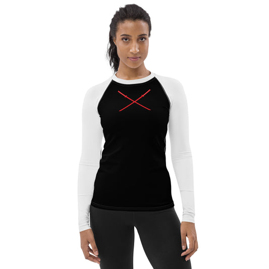 Deadpool Katanas (Black) Women's Rash Guard