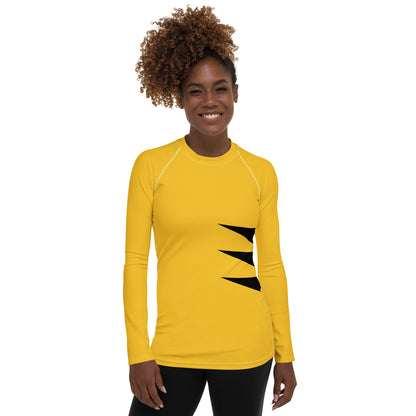 Wolverine (Yellow and Black) Women's Rash Guard