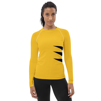 Wolverine (Yellow and Black) Women's Rash Guard