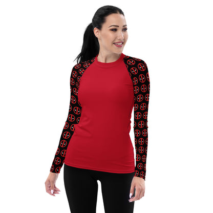 Deadpool Sleeves Women's Rash Guard