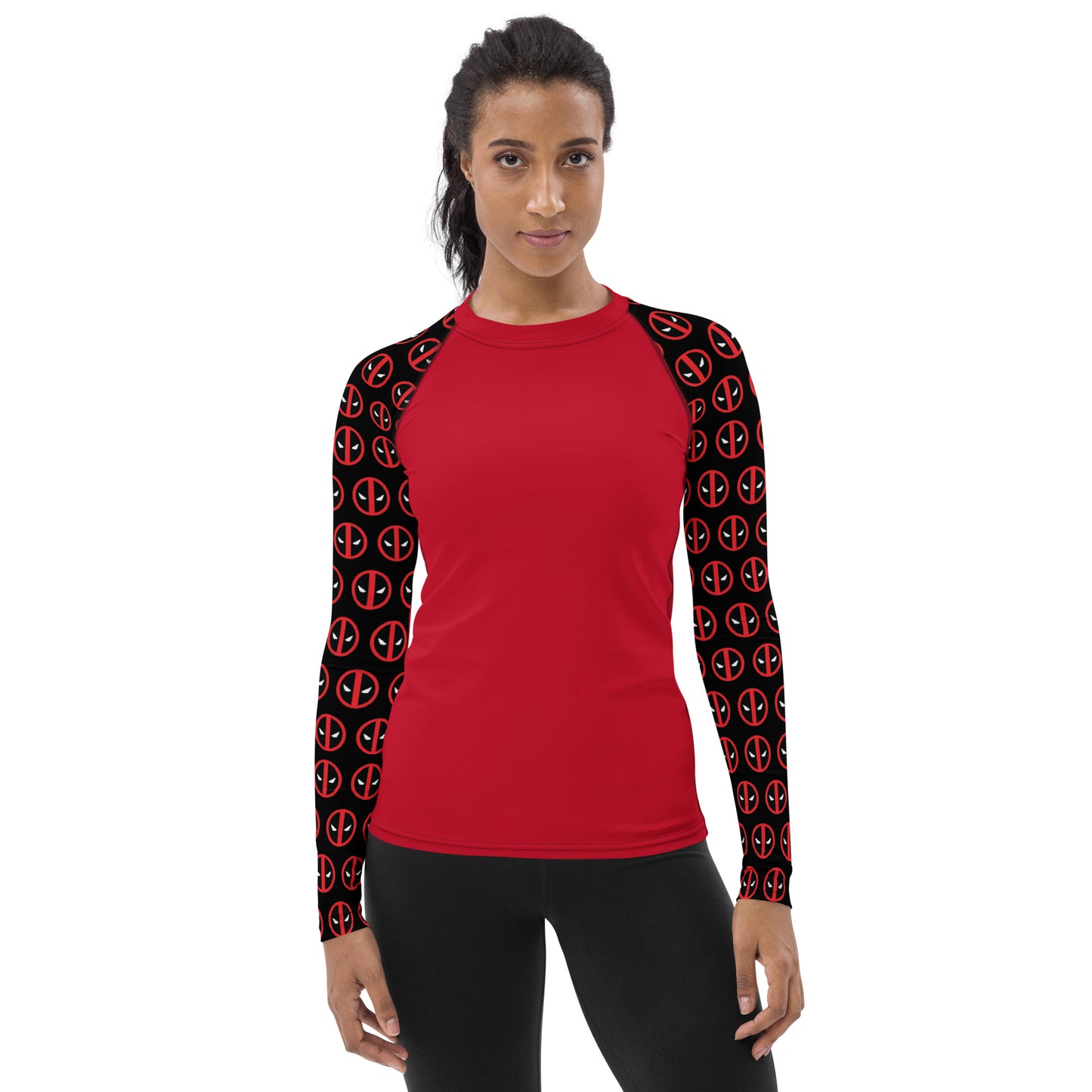 Deadpool Sleeves Women's Rash Guard