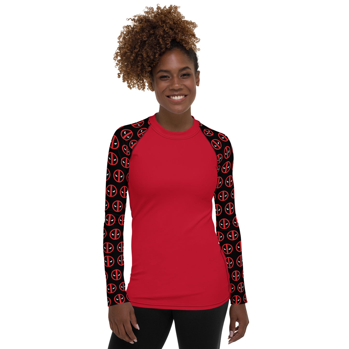 Deadpool Sleeves Women's Rash Guard