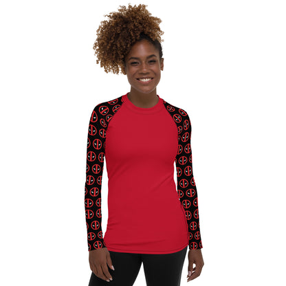 Deadpool Sleeves Women's Rash Guard