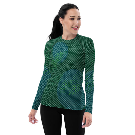 Mermaid Scales Women's Rash Guard