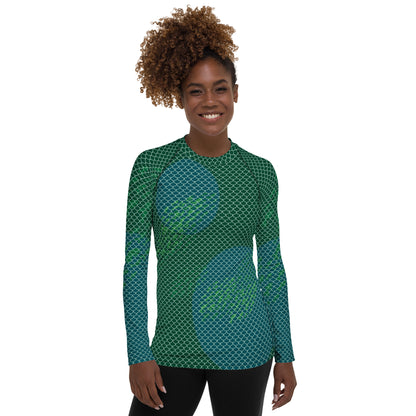 Mermaid Scales Women's Rash Guard