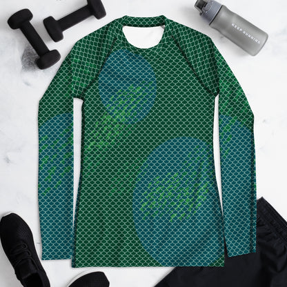 Mermaid Scales Women's Rash Guard