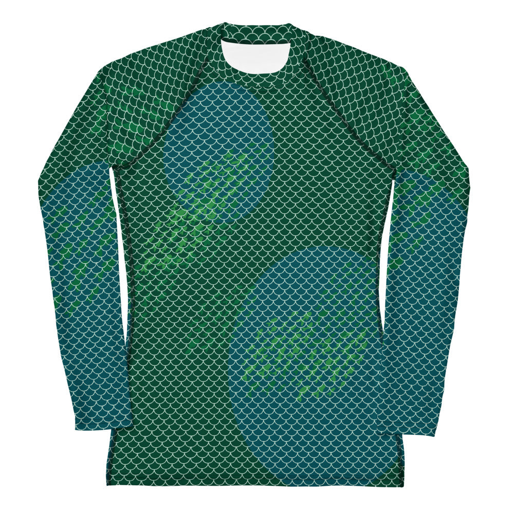 Mermaid Scales Women's Rash Guard