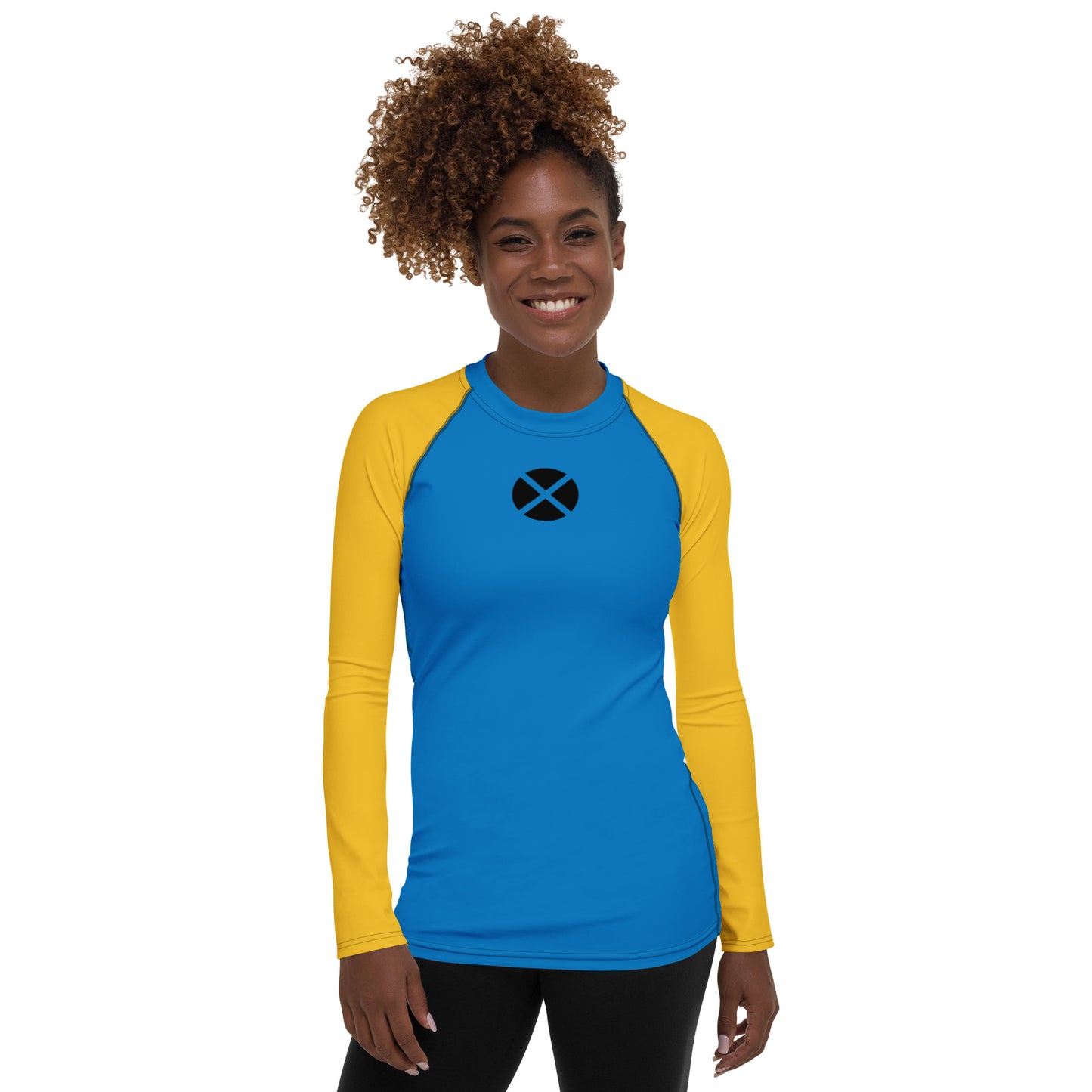 Xavier's School "Blue and Gold" Women's Rash Guard