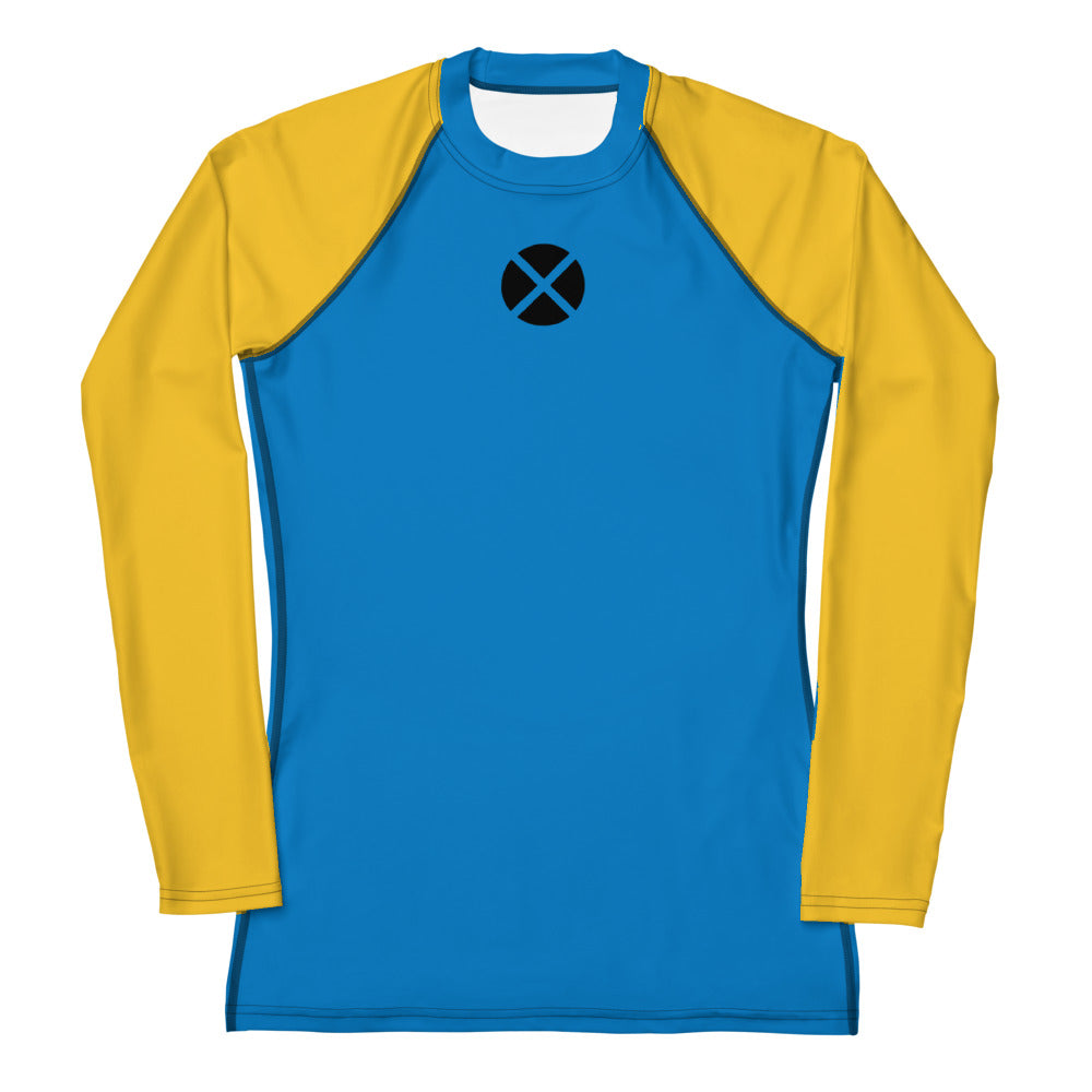 Xavier's School "Blue and Gold" Women's Rash Guard