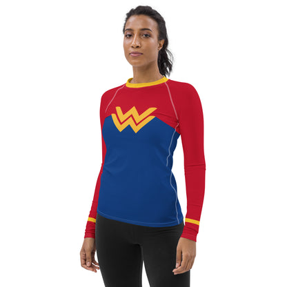 Diana Prince 1990's Women's Rash Guard