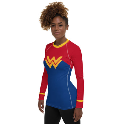 Diana Prince 1990's Women's Rash Guard