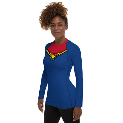 Captain Carol Danvers Women's Rash Guard