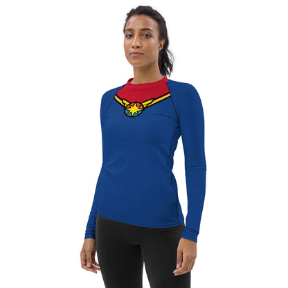 Captain Carol Danvers Women's Rash Guard